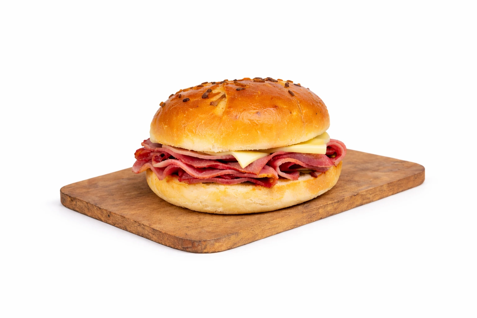 Corned Beef on Onion Roll